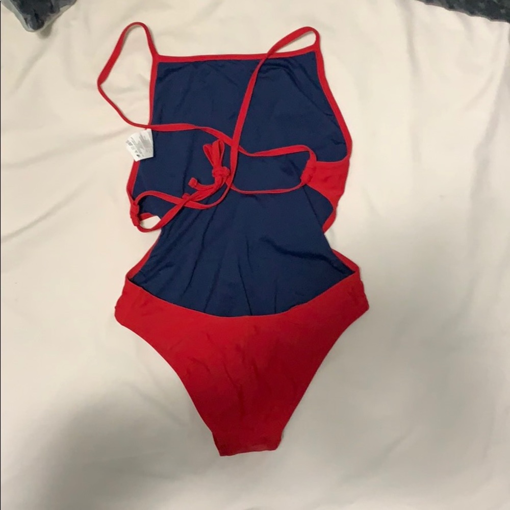 “GUARD” Red One-Piece - Picture 2 of 4